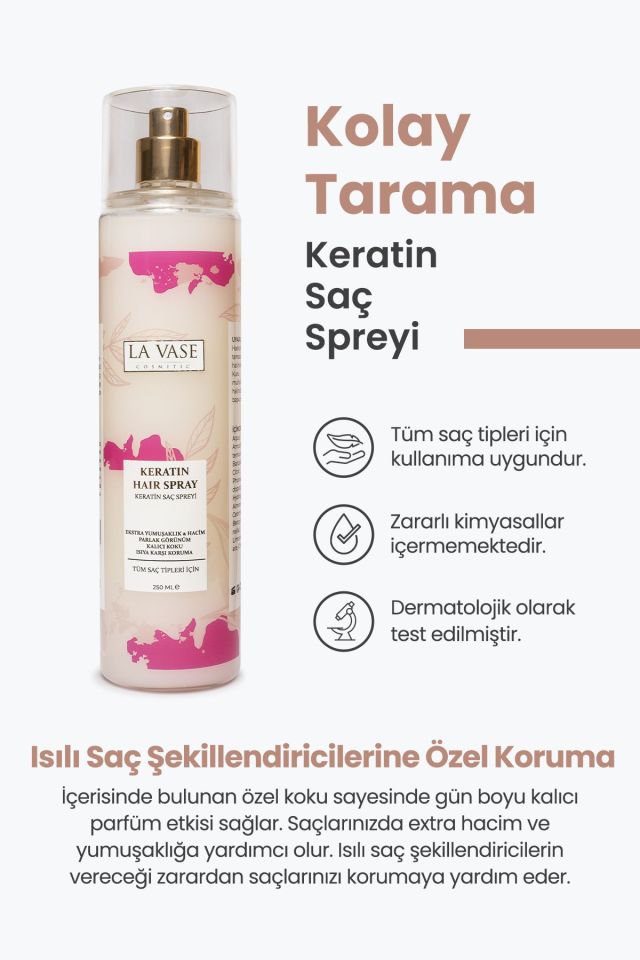 La Vase Keratin Saç Sprey
