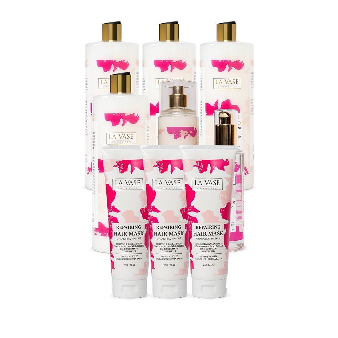 Keratin 4 Şampuan & 3 Maske & 1 sprey & 1 Serum