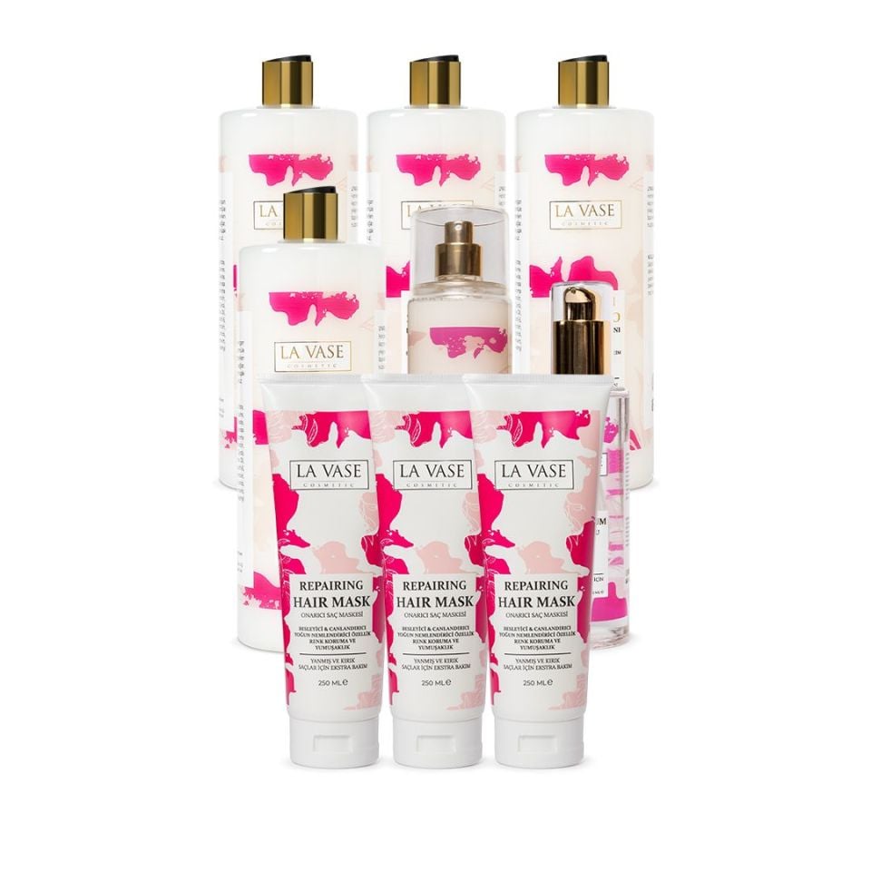 Keratin 4 Şampuan & 3 Maske & 1 sprey & 1 Serum