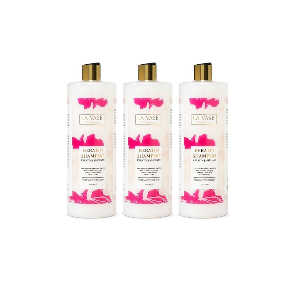 La Vesa 3'Lü Keratin Şampuan