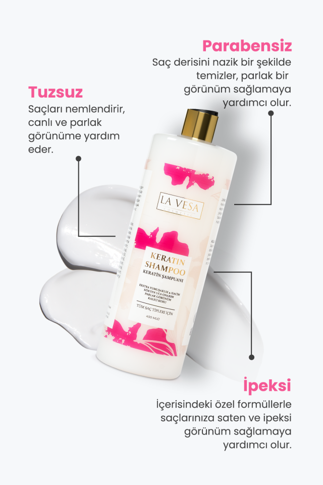 La Vase Keratin Şampuan +Saç Spreyi +Saç Maskesi