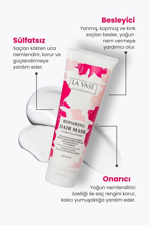 La Vase Keratin 3 Lü Şampuan + 3 Lü Saç Maskesi +3Lü Keratin Saç Spreyi