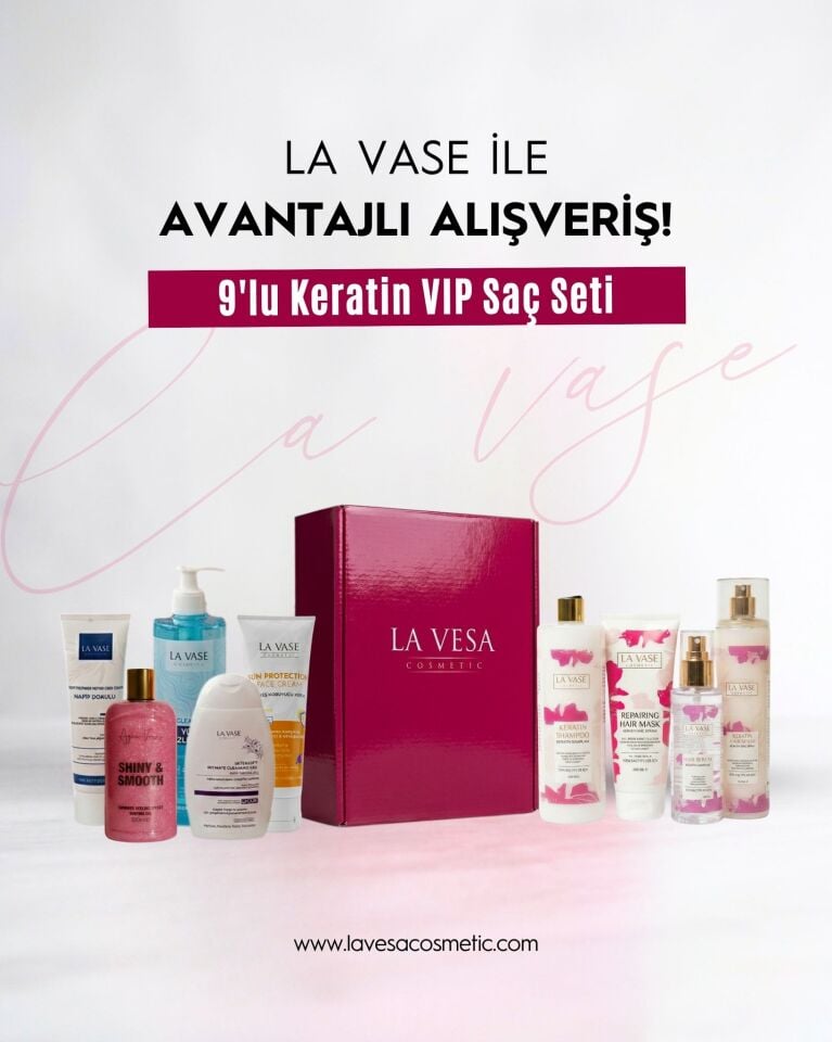 La Vase Keratin Vip Set + Duş Jeli Hediyeli