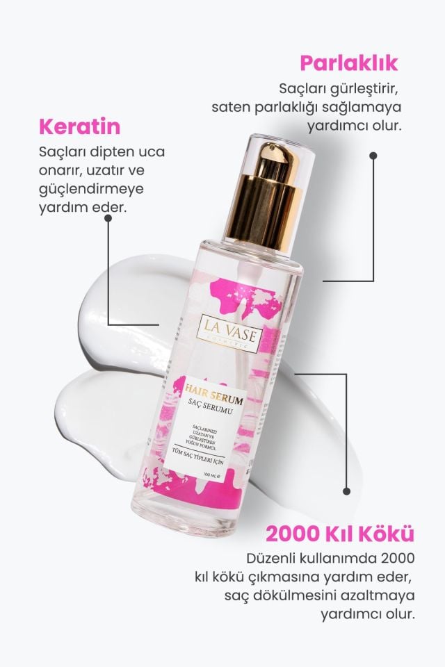 La Vase Keratin 4'lü Saç Seti + 3'lü Şampuan