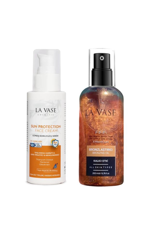 La Vase Bronzlaştırıcı + Güneş Kremi