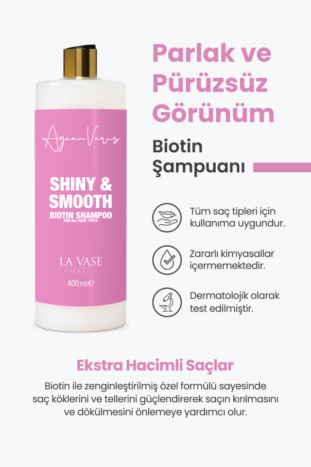 Biotin 4’lü Saç Seti + Kutulu Gönderim + Duş Jeli Hediyeli