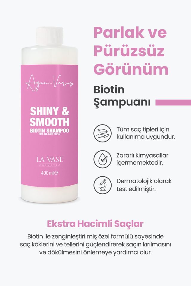 La Vase 3'lü Biotin Şampuan