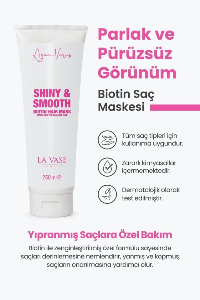 La Vase Biotin 4'lü Saç Seti + 3 Şampuan