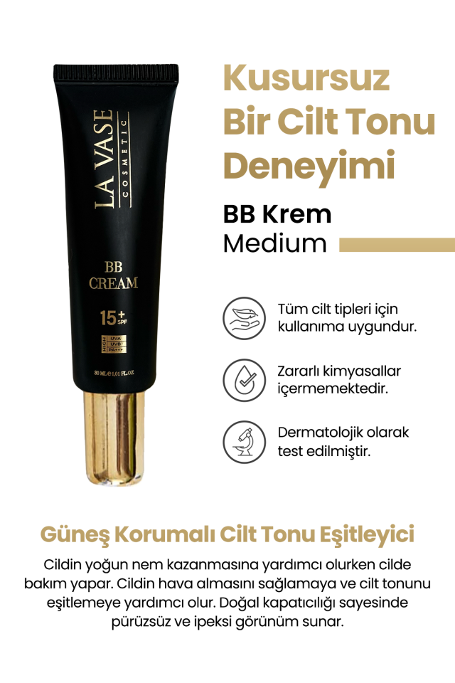 La Vesa BB Cream-SPF 15 korumalı-Medium