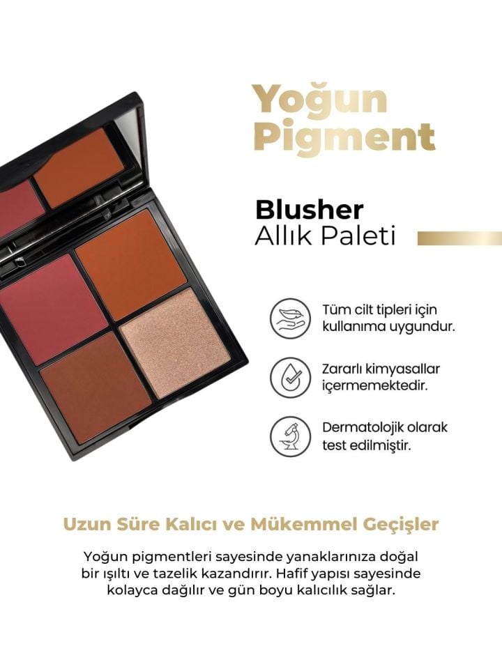La Vase 4'lü Blusher Palet