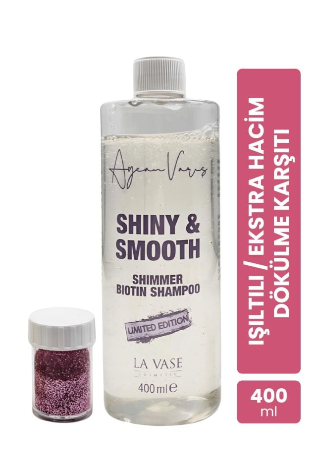 La Vase Limited Edition Biotin Şampuan & Shimmer Duş Jeli & Shimmer Vücut Losyonu